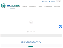 Tablet Screenshot of bioassay.com.pe